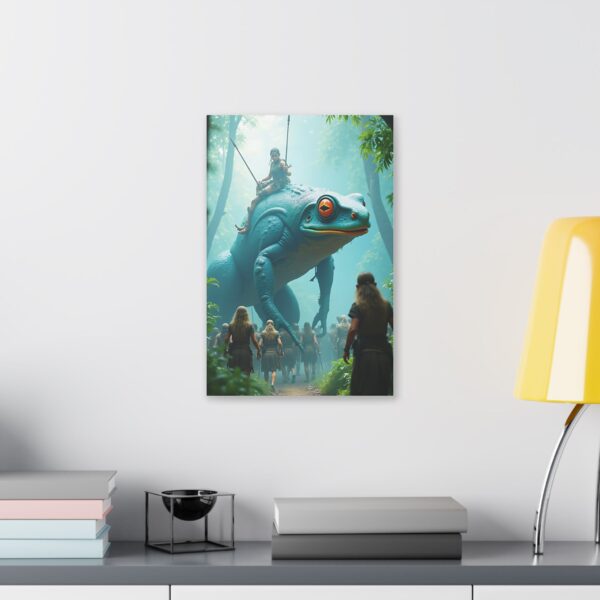 Fantasy Frog Canvas Art Print, Home Decor, Wall Art, Unique Gift, Nature Inspired, Adventure Theme - Image 3