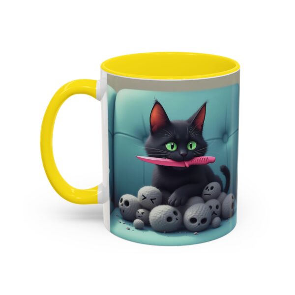 Cat Lover's Accent Coffee Mug - Fun Kitty Design, Gift for Cat Owners, Pet Lover's Coffee Cup, Halloween Decor, Unique Cat Gift - Image 31