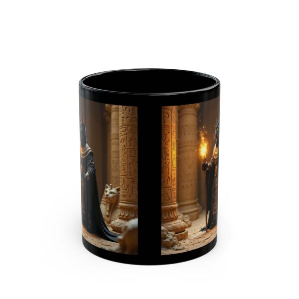 Black Mug Egyptian Cat Sorcerer - Image 2