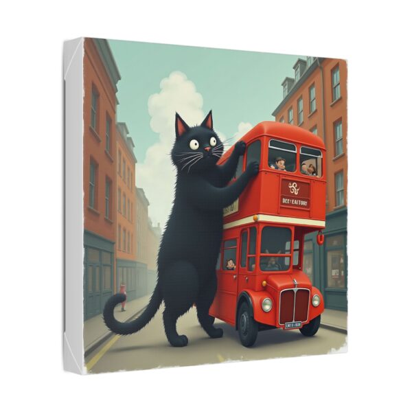 Whimsical Cat Canvas Art, Fun Home Decor, Wall Art for Cat Lovers, Unique Gift for Pet Owners, Cute Artwork for Kids' Rooms - Image 10