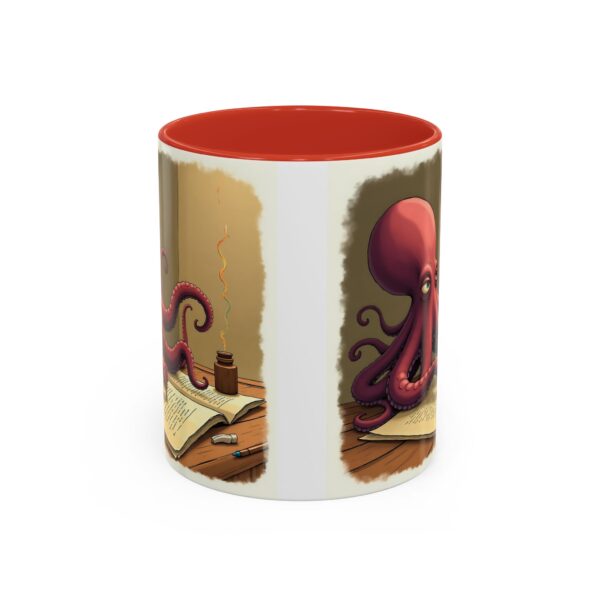 Whimsical Octopus Writing Mug | Artistic Coffee Mug, Gift for Writers, Ocean Lover's Mug, Unique Tea Cup, Fun Desk Accessory - Image 13