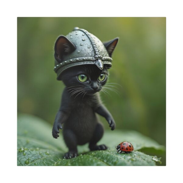 Whimsical Cat Canvas Art | Cat Lover Wall Decor, Unique Home Gift, Funny Pet Art, Kids Room Decoration, Animal Lover Gift - Image 9