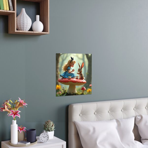 Silk Poster - Alice in Wonderland Tea Party Illustration - Image 2