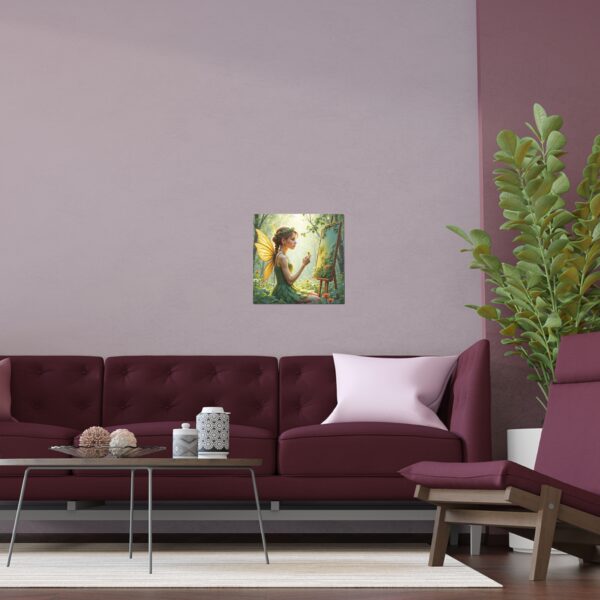 Enchanting Silk Wall Art Poster, Fairy Theme Home Decor, Nature Inspired Art, Magical Gift, Indoor Outdoor Decoration, Unique Art Print - Image 3