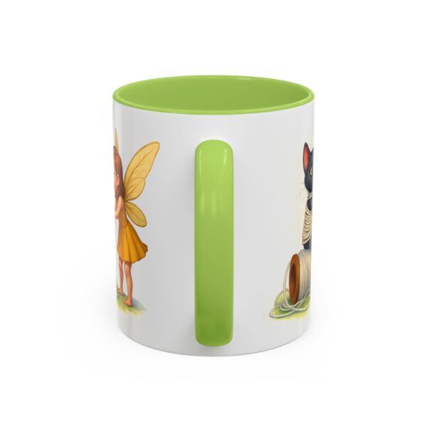 Whimsical Fairy and Cat Coffee Mug, Cute Cat Mug, Gift for Cat Lovers, Fairy Tale Mug, Fantasy Lover's Drinkware - Image 36