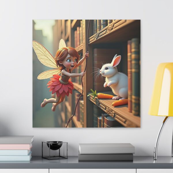 Whimsical Fairy Canvas Art | Enchanted Decor for Kids' Rooms, Magical Gift for Fairy Lovers, Nursery Wall Art, Unique Gift Idea, Fairy [...] - Image 19