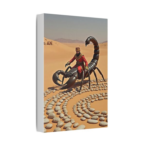 Desert Adventure Canvas Art, Scorpion Wall Decor, Unique Home Accent, Gallery Wall Art, Boho Style Wall Hanging, Gift for Nature Lovers - Image 2