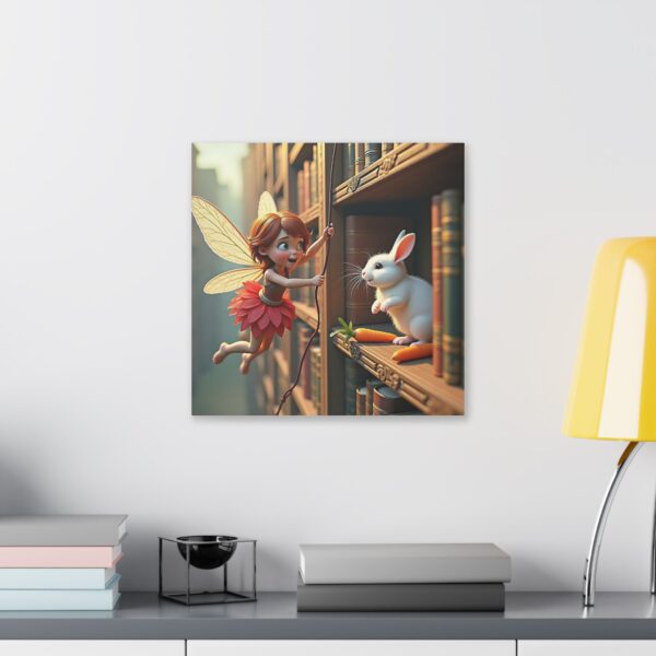 Whimsical Fairy Canvas Art | Enchanted Decor for Kids' Rooms, Magical Gift for Fairy Lovers, Nursery Wall Art, Unique Gift Idea, Fairy [...] - Image 11