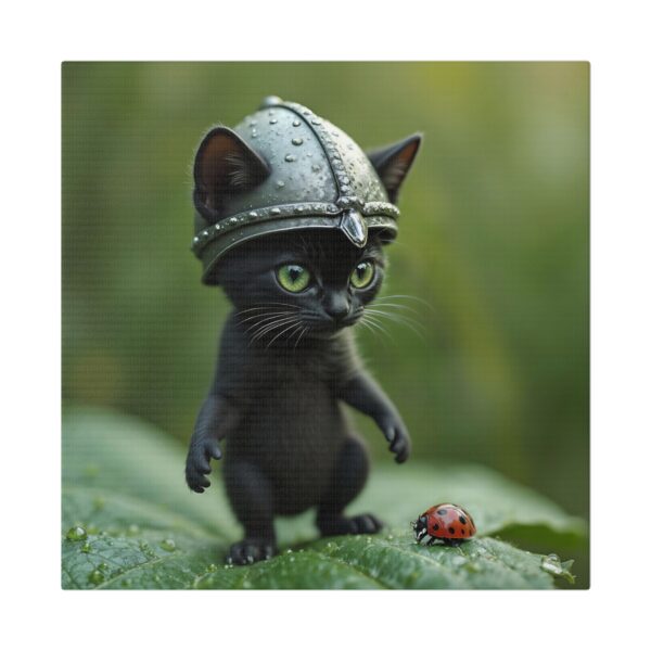 Whimsical Cat Canvas Art | Cat Lover Wall Decor, Unique Home Gift, Funny Pet Art, Kids Room Decoration, Animal Lover Gift - Image 5