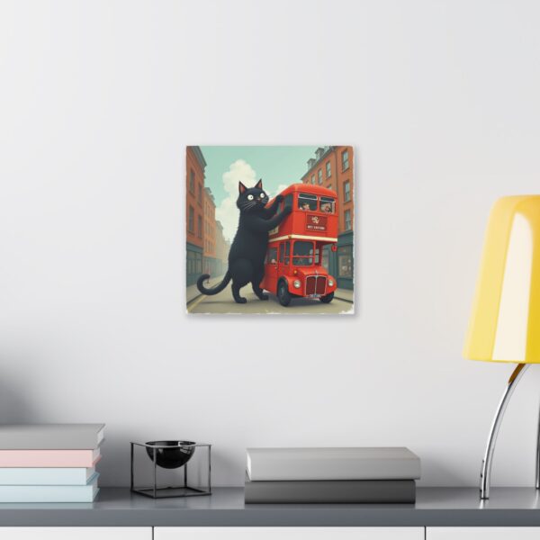 Whimsical Cat Canvas Art, Fun Home Decor, Wall Art for Cat Lovers, Unique Gift for Pet Owners, Cute Artwork for Kids' Rooms - Image 11