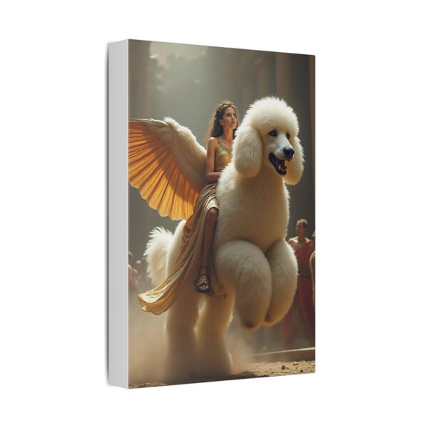 Whimsical Dog Art Canvas, Dog Lover Wall Decor, Quirky Home Decor, Gift for Pet Owners, Fantasy Dog Wall Art - Image 2