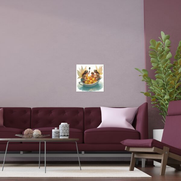 Whimsical Fairy Poster, Fairy Art Print, Fairy Decor, Kids Room Wall Art, Magical Silk Poster - Image 3