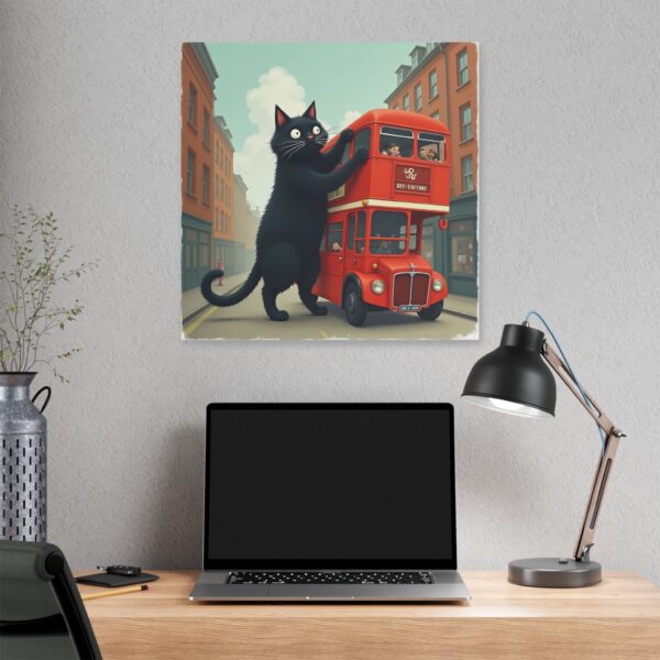 Whimsical Cat Canvas Art, Fun Home Decor, Wall Art for Cat Lovers, Unique Gift for Pet Owners, Cute Artwork for Kids' Rooms - Image 20