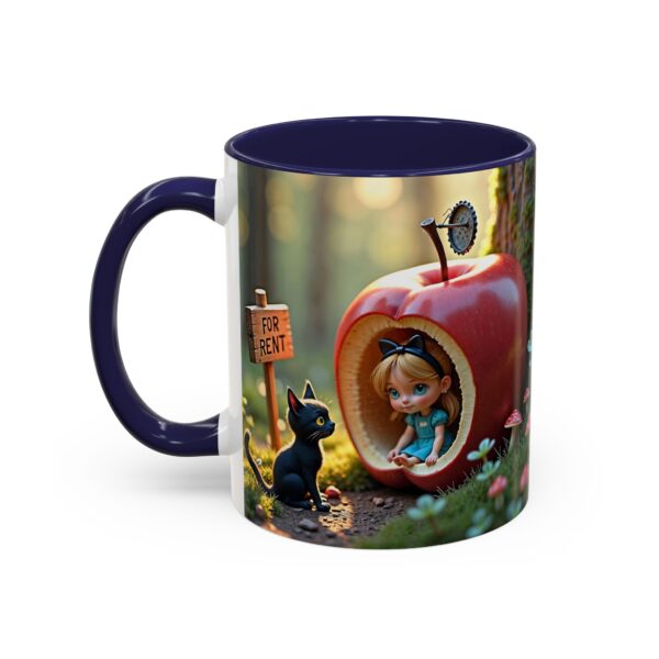 Whimsical Apple House Coffee Mug - Cute Cat & Doll Design, Gift for Cat Lovers, Home Office Decor, Eco-Friendly Drinkware - Image 7