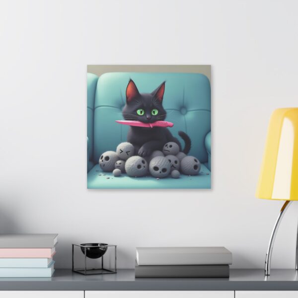 Playful Cat Canvas Wall Art, Cute Cat Decor, Whimsical Pet Print, Cat Lovers Gift, Fun Home Decor - Image 15