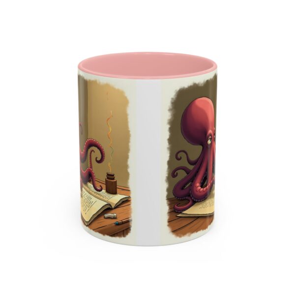 Whimsical Octopus Writing Mug | Artistic Coffee Mug, Gift for Writers, Ocean Lover's Mug, Unique Tea Cup, Fun Desk Accessory - Image 9
