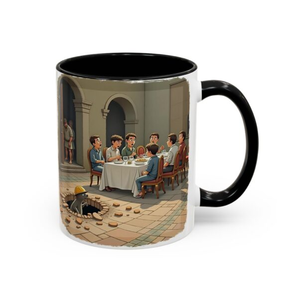 Whimsical Accent Coffee Mug, Unique Gift for Coffee Lovers, Funny Office Mug, Ideal for Birthdays, Housewarming, Relaxation - Image 3