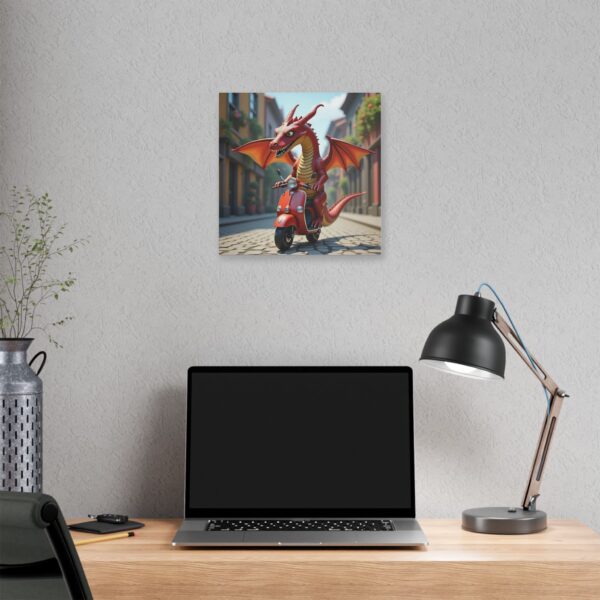 Whimsical Dragon Art Canvas Print, Fantasy Wall Decor, Vibrant Dragon Artwork, Unique Gift for Art Lovers, Fun Home Decoration - Image 8