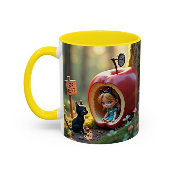 Whimsical Apple House Coffee Mug - Cute Cat & Doll Design, Gift for Cat Lovers, Home Office Decor, Eco-Friendly Drinkware - Image 31