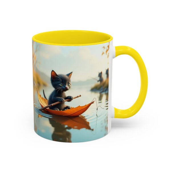 Whimsical Cat Coffee Mug - Black Accent, Perfect for Cat Lovers, Fall Decor, Cute Gift for Her, Cozy Mornings - Image 30