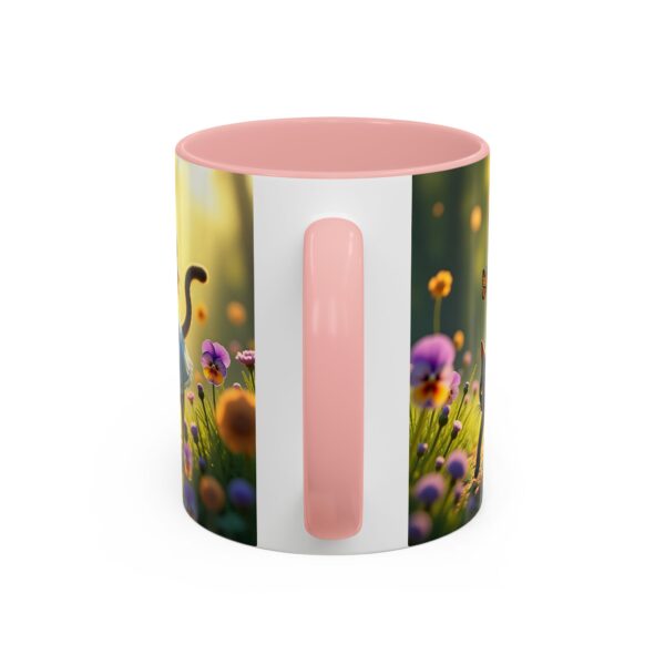 Charming Cat & Girl Coffee Mug, Floral Mug, Cat Lover Gift, Alice in Wonderland Theme, Unique Kitchen Decor, Cute Drinkware - Image 12