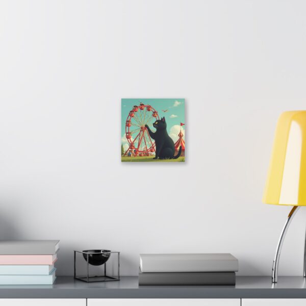 Playful Cat Carnival Canvas Wall Art, Fun Cat Decor, Vintage Circus Theme, Animal Lovers Gift, Whimsical Home Decoration - Image 3