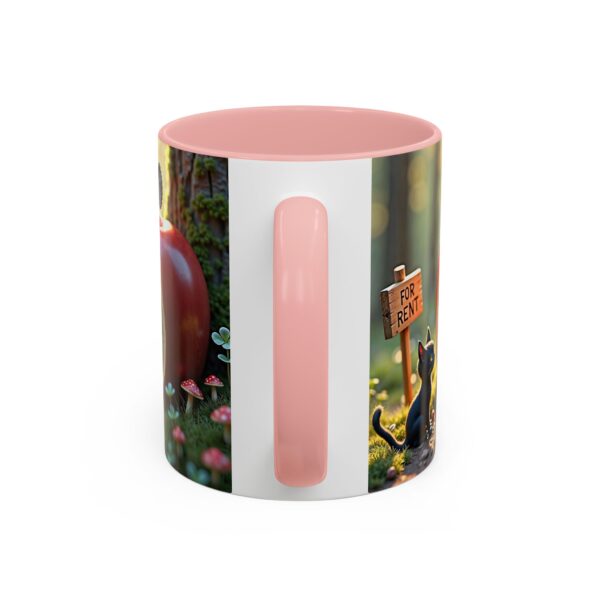 Whimsical Apple House Coffee Mug - Cute Cat & Doll Design, Gift for Cat Lovers, Home Office Decor, Eco-Friendly Drinkware - Image 12