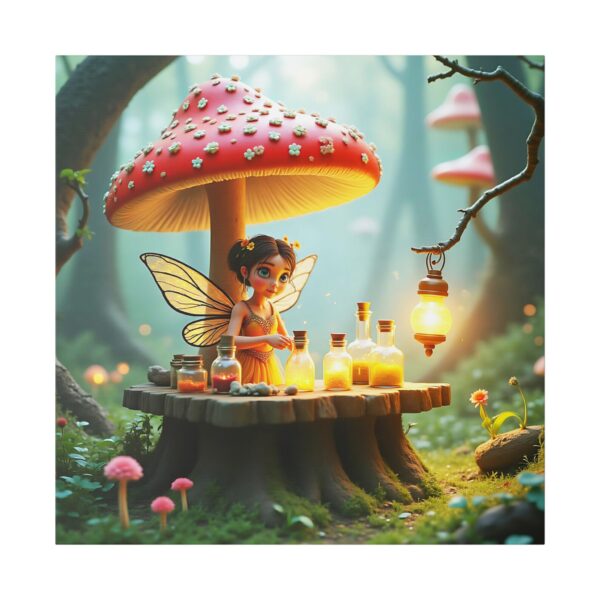 Canvas Art Print - Enchanted Forest Fairy Alchemy Stand - Image 13