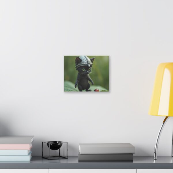 Whimsical Cat Canvas Art | Cat Lover Wall Decor, Unique Home Gift, Funny Pet Art, Kids Room Decoration, Animal Lover Gift - Image 3