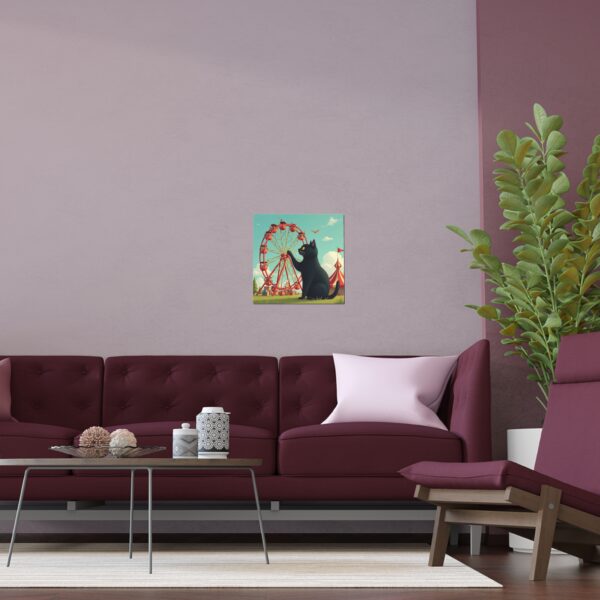 Charming Cat Festival Silk Poster, Whimsical Wall Art for Home Decor, Ideal for Cat Lovers, Gift for Animal Enthusiasts, Unique Home Accent - Image 3