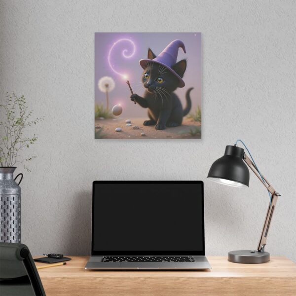 Magical Cat Canvas Art, Whimsical Home Decor, Cat Lover Gift, Cute Wall Art, Gift for Kids, Halloween Decor - Image 16