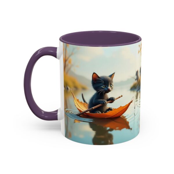 Whimsical Cat Coffee Mug - Black Accent, Perfect for Cat Lovers, Fall Decor, Cute Gift for Her, Cozy Mornings - Image 27