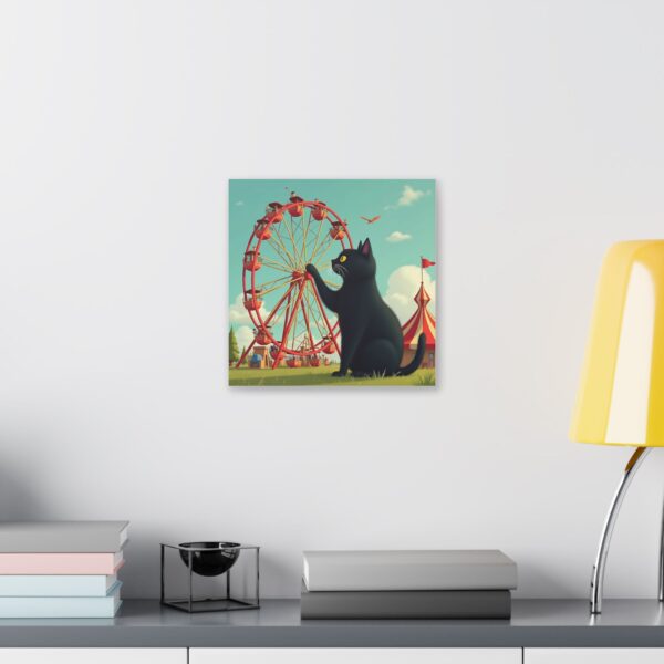 Playful Cat Carnival Canvas Wall Art, Fun Cat Decor, Vintage Circus Theme, Animal Lovers Gift, Whimsical Home Decoration - Image 7