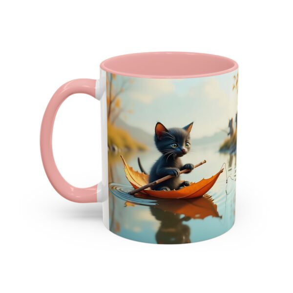 Whimsical Cat Coffee Mug - Black Accent, Perfect for Cat Lovers, Fall Decor, Cute Gift for Her, Cozy Mornings - Image 11