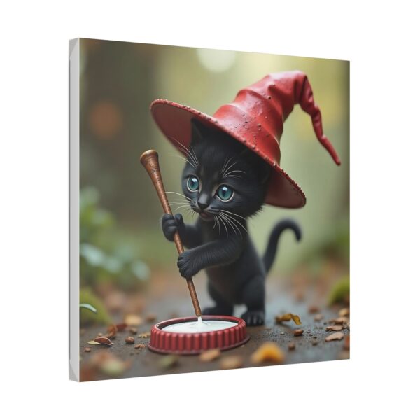 Whimsical Cat Witch Canvas Art Print, Spooky Decor for Halloween, Cute Cat Artwork, Gift for Cat Lovers, Enchanted Home Decor - Image 18