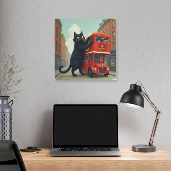 Whimsical Cat Canvas Art, Fun Home Decor, Wall Art for Cat Lovers, Unique Gift for Pet Owners, Cute Artwork for Kids' Rooms - Image 16