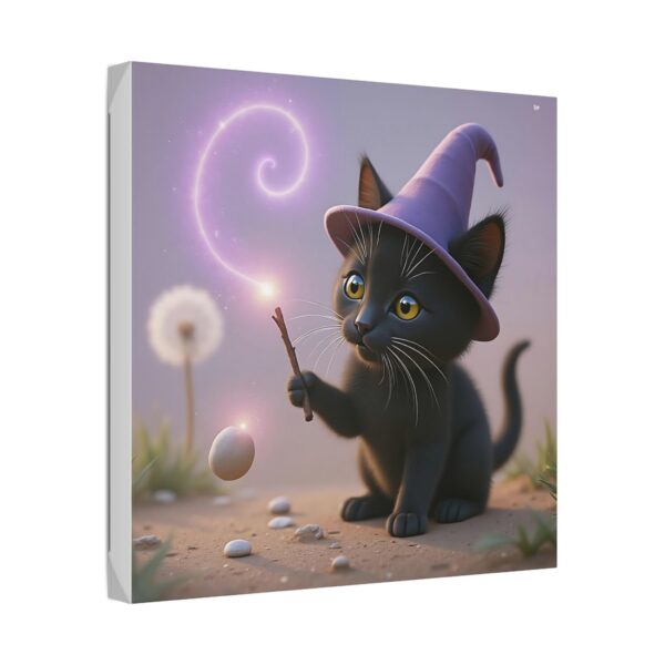 Magical Cat Canvas Art, Whimsical Home Decor, Cat Lover Gift, Cute Wall Art, Gift for Kids, Halloween Decor - Image 14