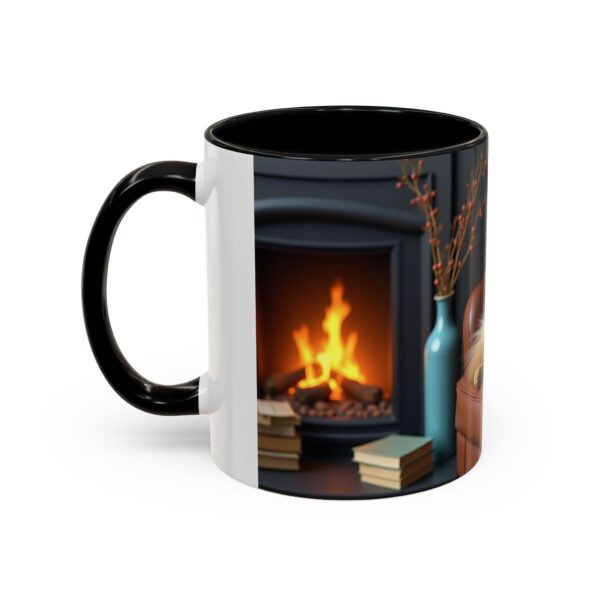 Cozy Cat Accent Coffee Mug, Cat Lover Gift, Cute Mug for Home, Coffee Lovers, Pet Owner Showers, Cozy Home Decor - Image 3