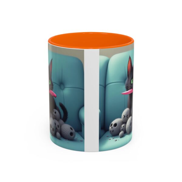 Cat Lover's Accent Coffee Mug - Fun Kitty Design, Gift for Cat Owners, Pet Lover's Coffee Cup, Halloween Decor, Unique Cat Gift - Image 21