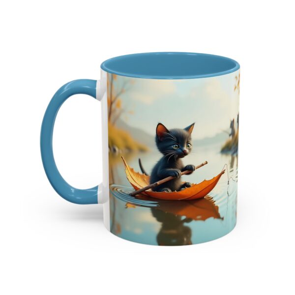 Whimsical Cat Coffee Mug - Black Accent, Perfect for Cat Lovers, Fall Decor, Cute Gift for Her, Cozy Mornings - Image 19
