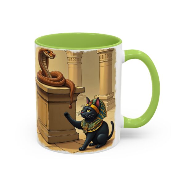 Ancient Egypt Cat Coffee Mug | Anubis and Snake Design | Black Accent Mugs for Cat Lovers, Gift for Holidays, Unique Kitchen Decor - Image 34