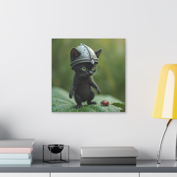 Whimsical Cat Canvas Art | Cat Lover Wall Decor, Unique Home Gift, Funny Pet Art, Kids Room Decoration, Animal Lover Gift - Image 15
