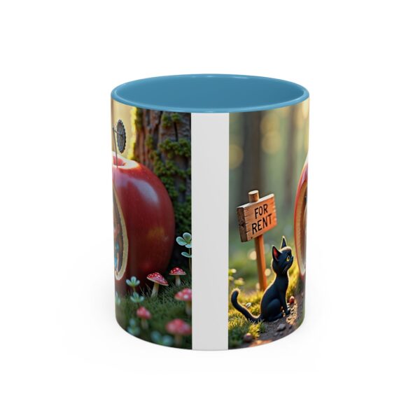 Whimsical Apple House Coffee Mug - Cute Cat & Doll Design, Gift for Cat Lovers, Home Office Decor, Eco-Friendly Drinkware - Image 17