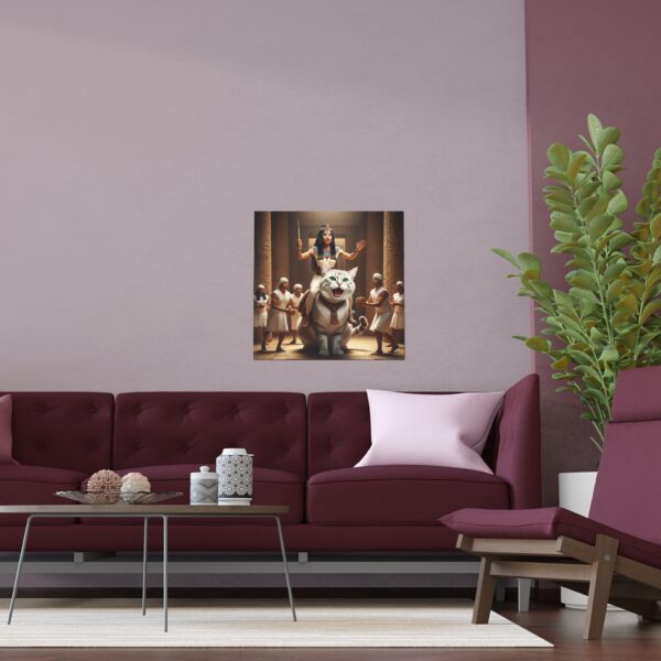 Indoor Silk Posters, Home Decor, Wall Art, Cat Lover Gift, Unique Art Prints, Egyptian Themed Decoration - Image 3