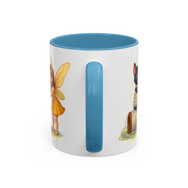 Whimsical Fairy and Cat Coffee Mug, Cute Cat Mug, Gift for Cat Lovers, Fairy Tale Mug, Fantasy Lover's Drinkware - Image 20