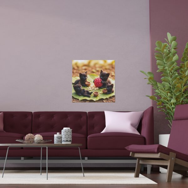 Adorable Cat Silk Poster - Indoor/Outdoor Art, Kawaii Decor for Cat Lovers, Pet Themed Gift, Cute Collectible - Image 9