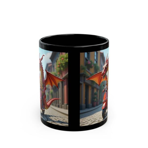 Dragon Rider Coffee Mug, Fantasy Mug, Gift for Gamers, Dragon Lover's Mug, Unique Drinkware, Fun Ceramic Mug - Image 2