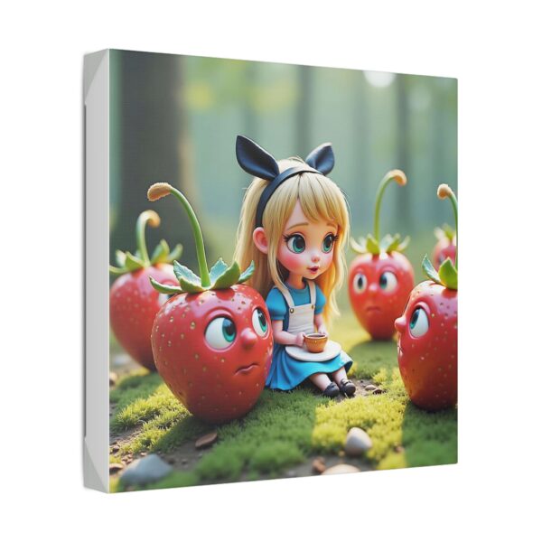 Charming Whimsical Canvas Art, Cute Wall Decor for Kids, Strawberry Fantasy Decor, Nursery Wall Art, Sweet Gift for Birthdays - Image 6