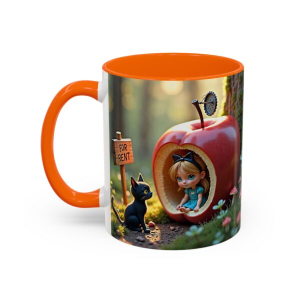 Whimsical Apple House Coffee Mug - Cute Cat & Doll Design, Gift for Cat Lovers, Home Office Decor, Eco-Friendly Drinkware - Image 23