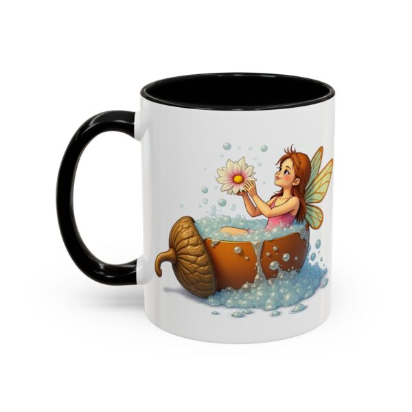 Whimsical Fairy Accent Coffee Mug - Charming Gift for Nature Lovers, Magical Decor, Home Office Essentials, Fantasy Design - Image 3